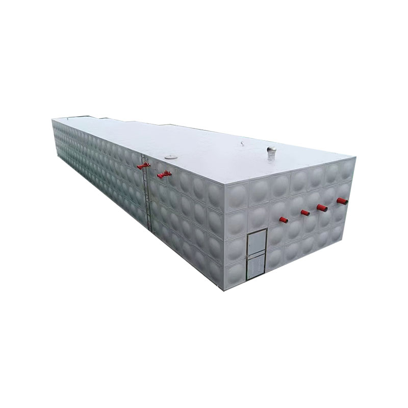 Tank pump integrated sectional water tank